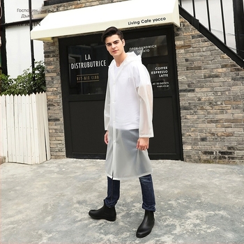 Дъждовен пончо за възрастни – EVA плат, водоустойчив слой EVA, плътен стил, дебелина на плата 0.18 мм