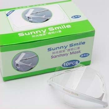 Еднократна прозрачна маска за готвачи, пластмасов устен щит за кухня и ресторант