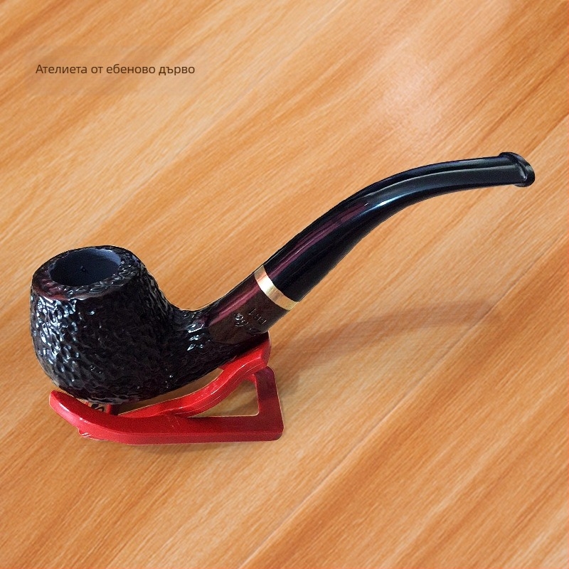 Лула от сандалово дърво — ръчна изработка, ретро резба, извита форма, преносим комплект за ръчно навиване на тютюн