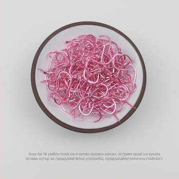 Iseki шипована риболовна кука, високоуглеродна стомана, масова опаковка за улов на каракуда