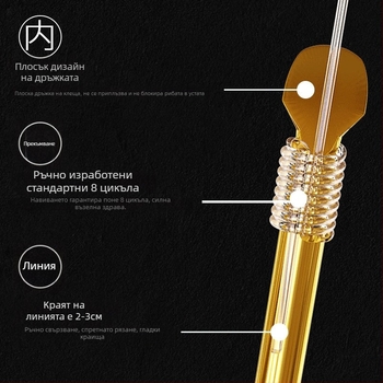 Обикновена рибарска кука — двойна кука, антизаплитане, златен маншон, остри зъбци