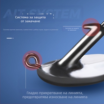 Huizhu оловна кука със шипове за риболов на река