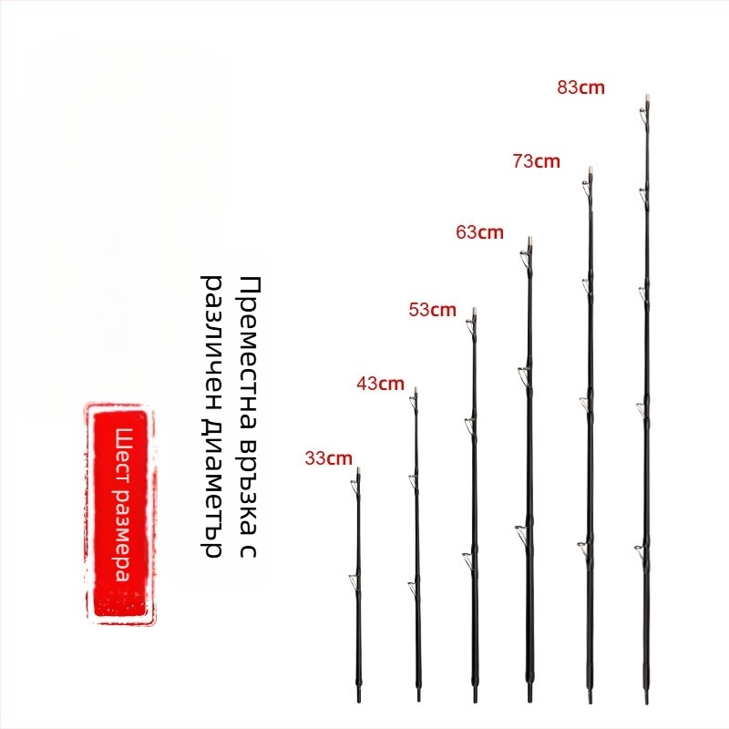 Комплект секции за рафт риболов пръчка: модулен дизайн, удължителни и редуциращи секции, DIY свързваща секция, дръжка и средна секция, FRP материал