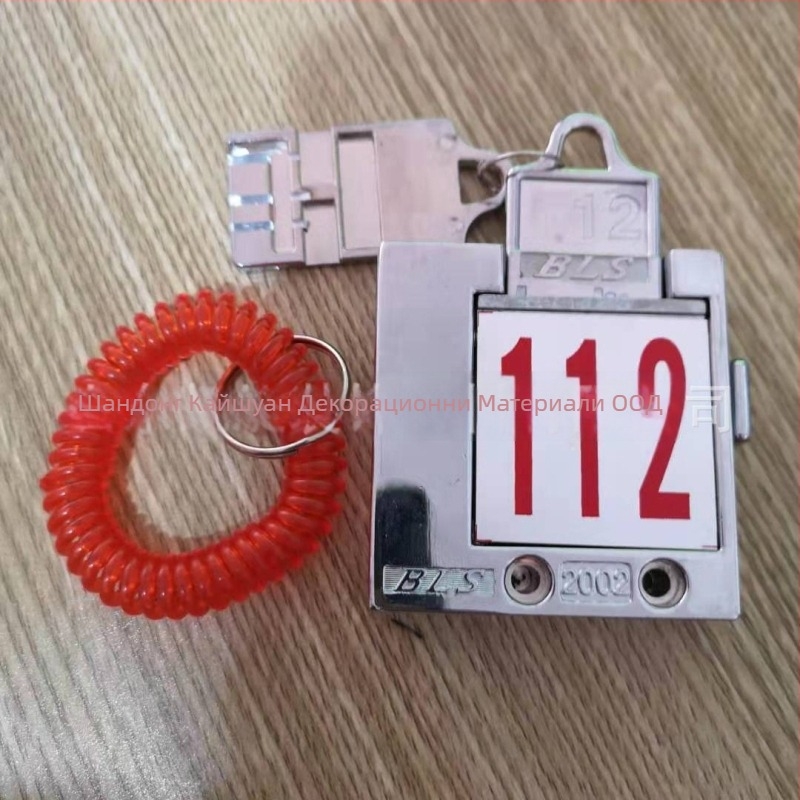 Брава с номер за шкафчета и гардероби — цинкова сплав, модел: номерна брава, модерен минималистичен дизайн