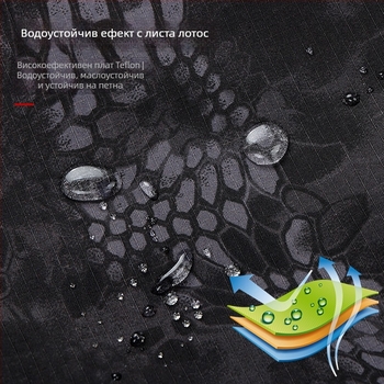 Камуфлажен работен костюм за пролет, мрежеста материя, водоустойчив, износоустойчив, ветроустойчив, камуфлажен модел