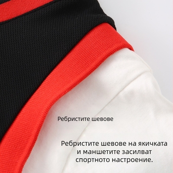 Детски бързосъхнещ спортен комплект с топ с къс ръкав и панталон, 93% полиестер + 7% спандекс, полиестерна подплата, спортен модел, за деца 7–12 години