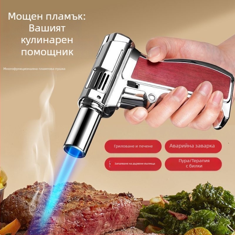 Ръчна бутанова горелка за заваряване, устойчива на вятър, запълваема, ABS пластмаса, модел JX-801