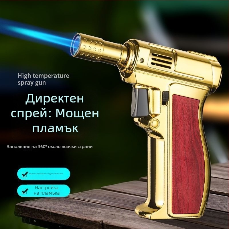 Ръчна бутанова горелка за заваряване, устойчива на вятър, запълваема, ABS пластмаса, модел JX-801