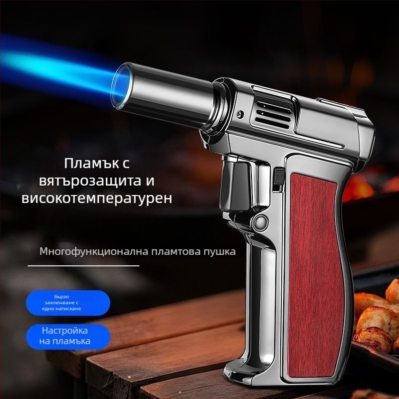 Ръчна бутанова горелка за заваряване, устойчива на вятър, запълваема, ABS пластмаса, модел JX-801