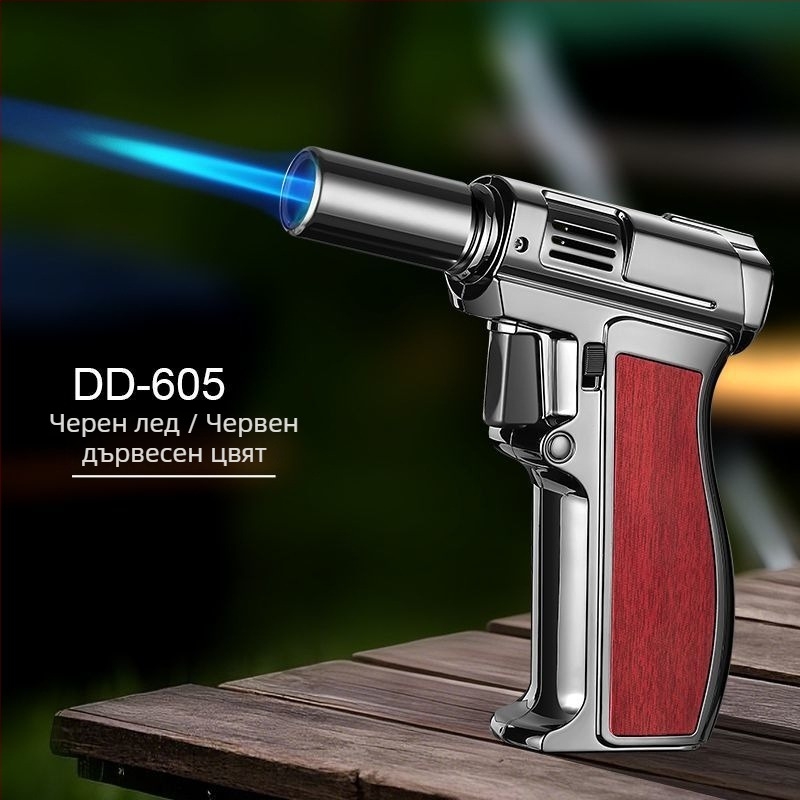 Ръчна бутанова горелка за заваряване, устойчива на вятър, запълваема, ABS пластмаса, модел JX-801