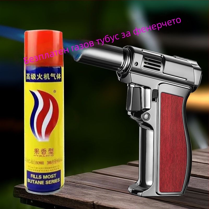 Ръчна бутанова горелка за заваряване, устойчива на вятър, запълваема, ABS пластмаса, модел JX-801