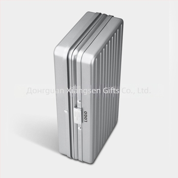 CUCOUIBA Преносим хумидор за пури, авиационен алуминий, уплътнен контрол на влажността, прост стил, персонализация налична