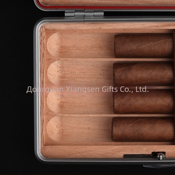 CUCOUIBA Преносим хумидор за пури, авиационен алуминий, уплътнен контрол на влажността, прост стил, персонализация налична