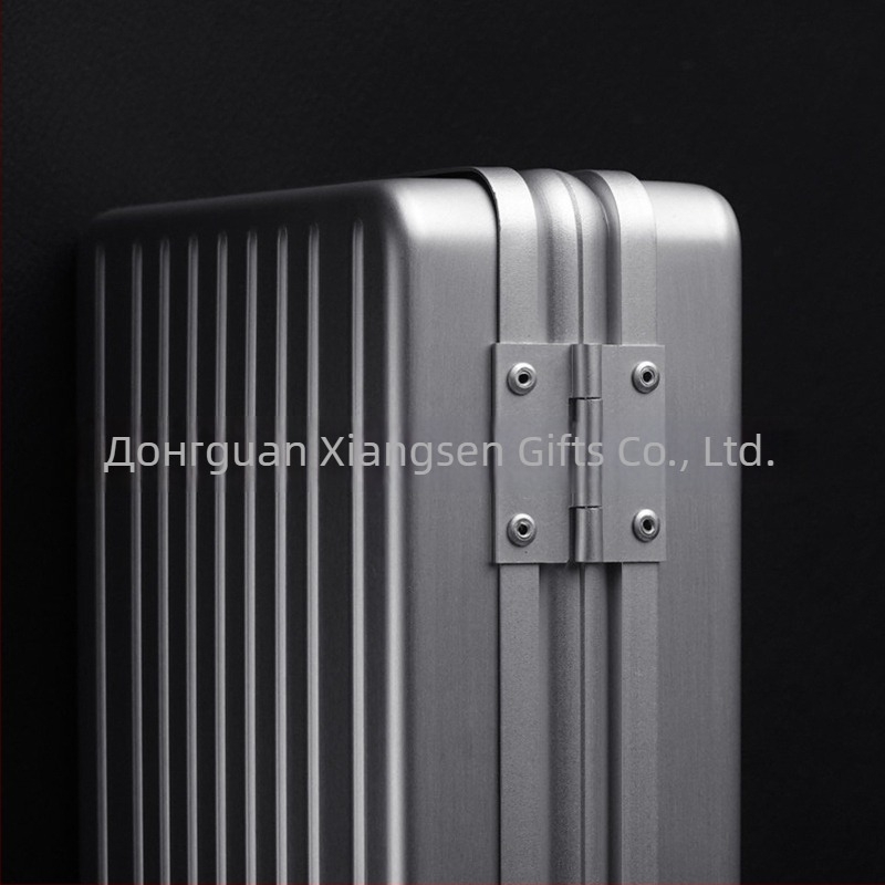 CUCOUIBA Преносим хумидор за пури, авиационен алуминий, уплътнен контрол на влажността, прост стил, персонализация налична