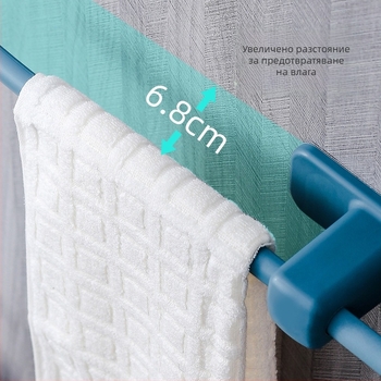 Пластмасова закачалка за кърпи със вакуумно захващане, без пробиване, 1 бр, марка Rising Rainbow