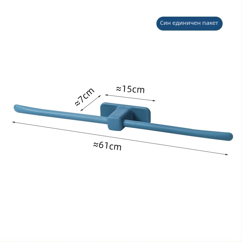 Пластмасова закачалка за кърпи със вакуумно захващане, без пробиване, 1 бр, марка Rising Rainbow