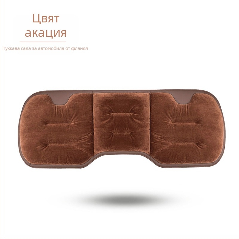 Подложка за автомобилна седалка – повърхност: вълнена тъкан; пълнеж: фланелен памук; зима; комплект от три части; дебела и топла