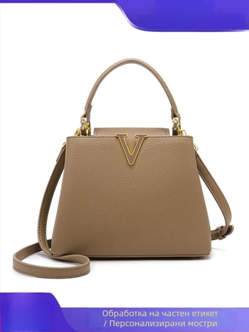 Дамска чанта тип кофа от PU кожа, урбанистичен стил, хоризонтална квадратна форма, капак, подплата полиестер, вътрешен джоб с цип и ID карта, една презрамка, марка Jema Paul, подходяща за ежедневието, пролет 2025