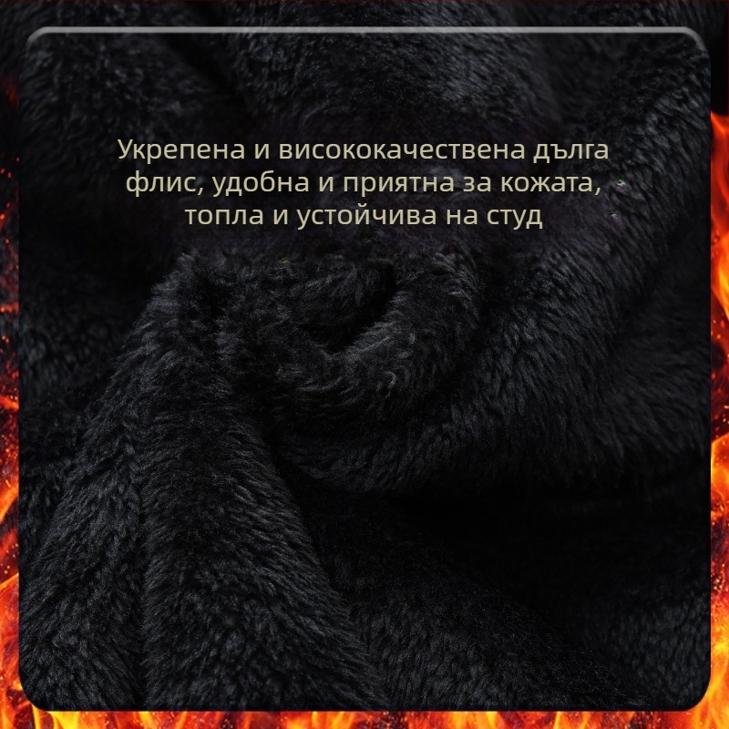 Камуфлажен флийсов комплект за работно облекло, ветроустойчив и топъл, зимен комплект яке и панталони, памук-бленд