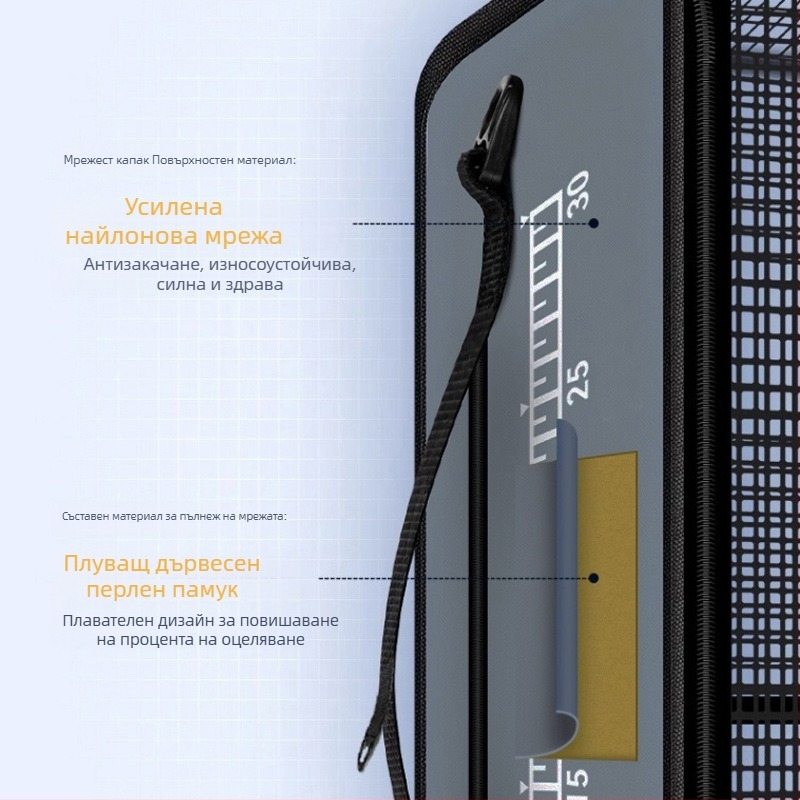 Кош за защита при риболов – плаващ, бързосъхнещ, преносим нейлонов аксесоар за морски и скален риболов (Fishing Manager)