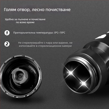 ACRUNU велосипедна бутилка за вода със стискане — голям капацитет, заключване за безопасност, дебело дъно, подходяща за планински и пътни велосипеди.