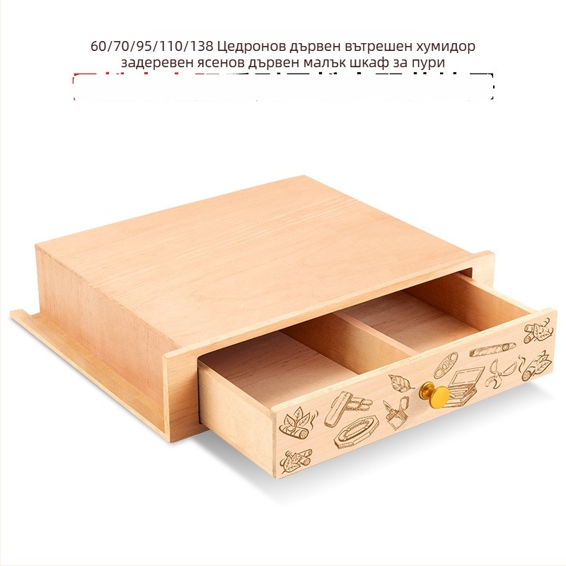 Шкаф за пури – дърво от кедър, прахоустойчив, модерен минималистичен стил, Cigarloong