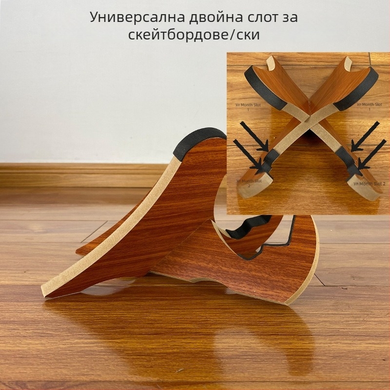 Двойна стойка за съхранение на скейтборд и дисплей за дракон борд (две колела) – KLJL866, за деца