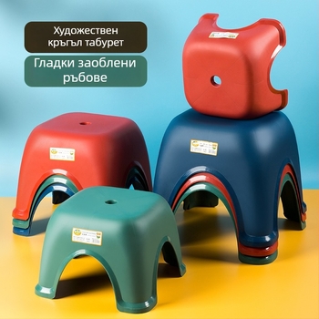 Пластмасов малък стол за дома, неплъзгащ се, за баня и тоалетна, материал PP