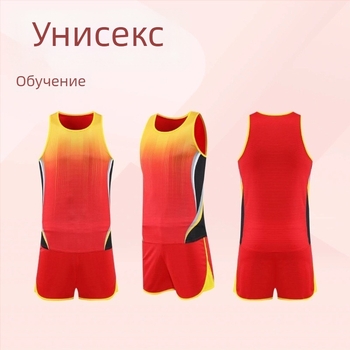 Комплект тренировъчно облекло за лека атлетика за мъже и жени - за бягане, MXT6217, полиестер 100%, подплата 100% полиестер, лято