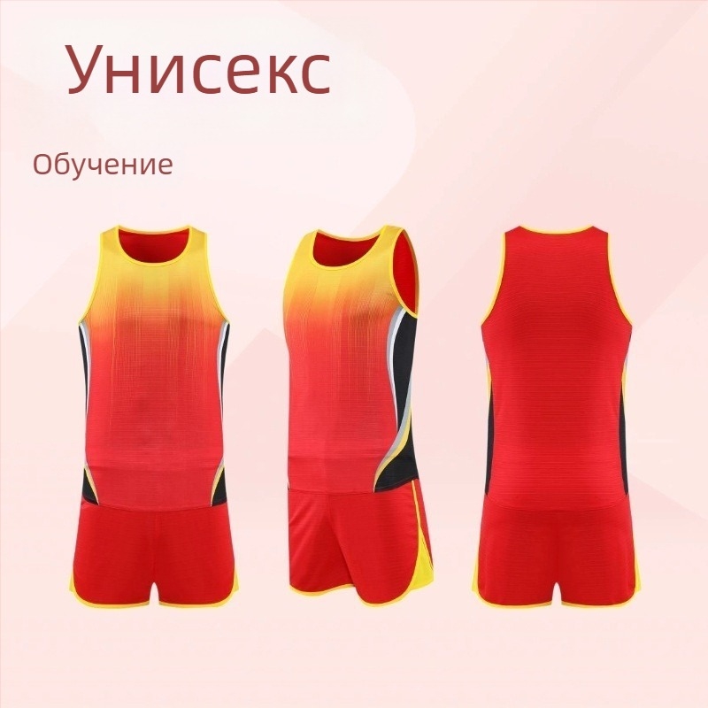 Комплект тренировъчно облекло за лека атлетика за мъже и жени - за бягане, MXT6217, полиестер 100%, подплата 100% полиестер, лято