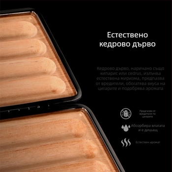 Кожена кутия за пури за пътуване с ключодържател – лека, многократно използваема, нов китайски стил, марка Cigarloong