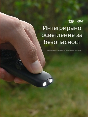 Crooked Wild На открито 7-в-1 аварийна свирка със светодиодно осветление, термометър и компас