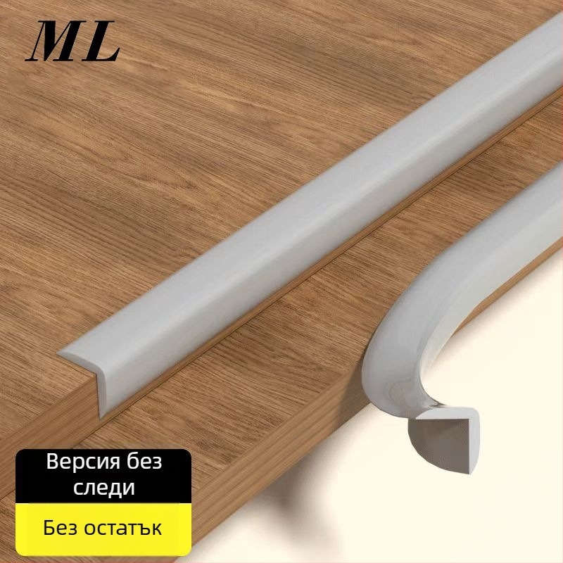 Силиконов ъглов протектор за маси и стени, мека обвивка, за безопасност на бебета, без лепило