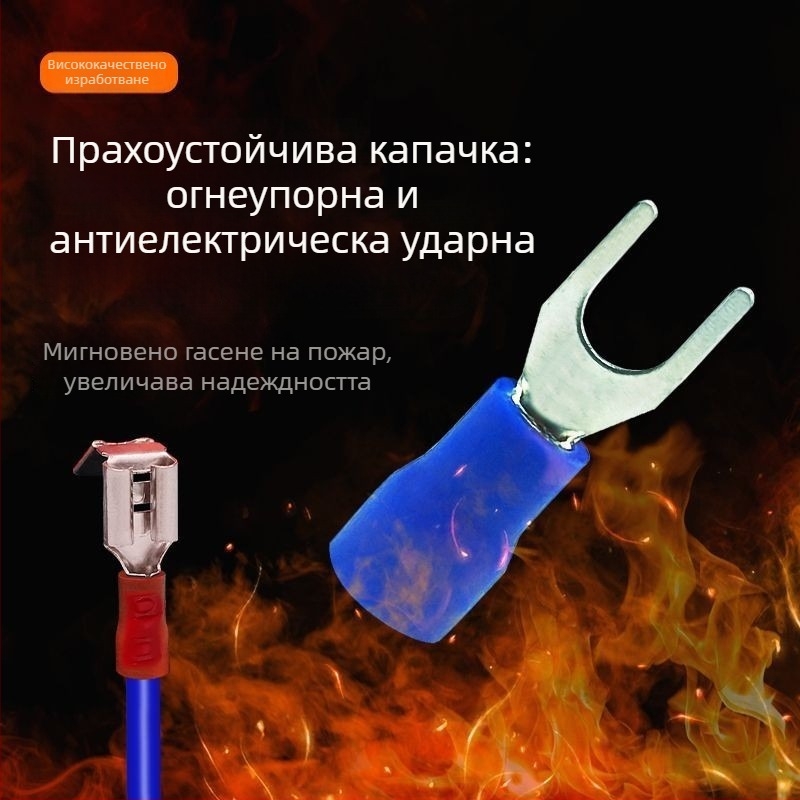 Fanlian Комплект терминални блокове в кутия — 350 бр. терминални блока и 328 термоусадъчни тръби, общо 678 бр.