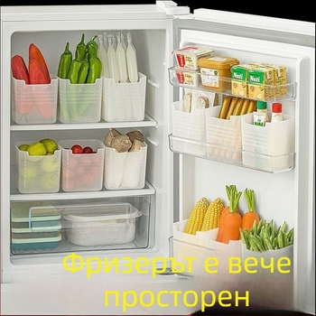 Кутия за съхранение в хладилник за страничната врата — прост стил, пластмасова, хранителна безопасност, плодове и зеленчуци, произход Yiwu
