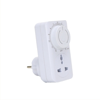 12-часова розетка с таймер, заземяване, универсална розетка, защита при зареждане и превключвател