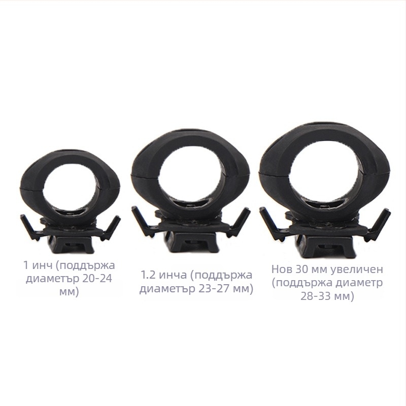 Аксесоар за каска за колоездене със странично осветление и монтаж на релса; материал: нейлонова пластмаса; марка: Shellfish; персонализирана обработка; печатно лого; лицензиран частен етикет