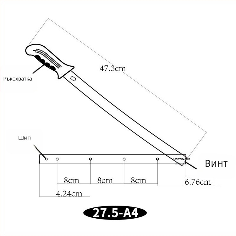 ZEQUAN ръчен гилотинен резач за хартия - метал, рязане, 1-10 листа