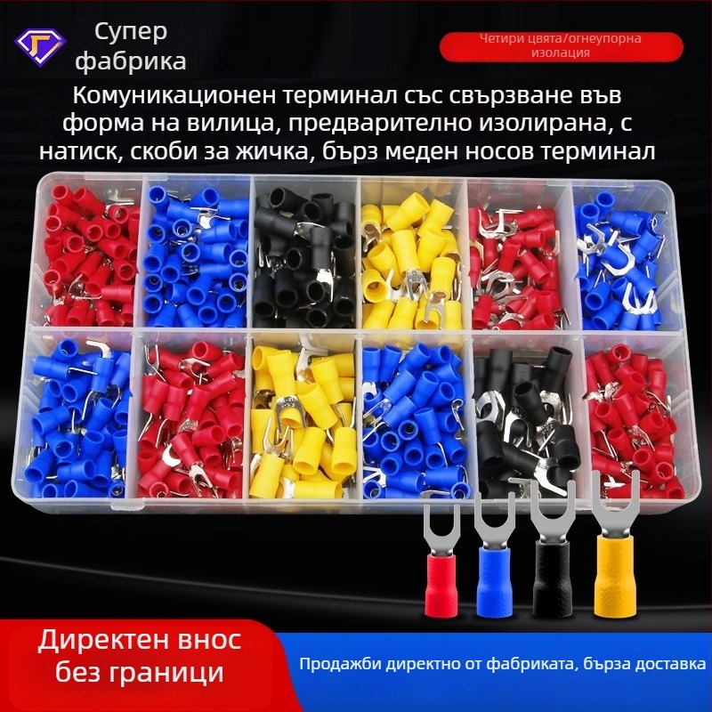 SV терминален комплект за клеми — вилка тип, предварително изолирани кримп клеми, за професионална употреба