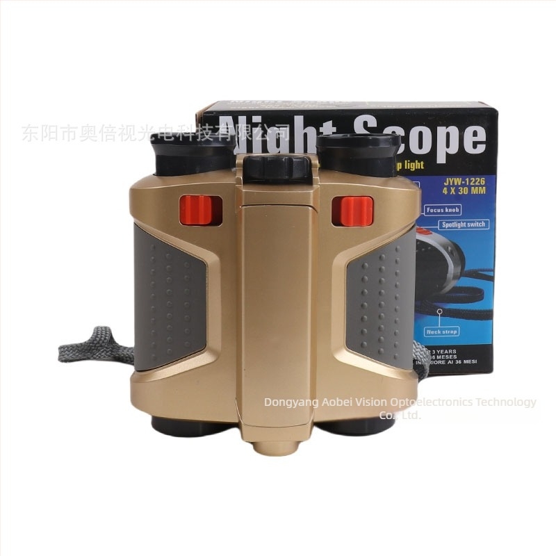 Obest JYW-1226 Детски бинокъл с нощно виждане 4x30 с подсветка, игрален телескоп
