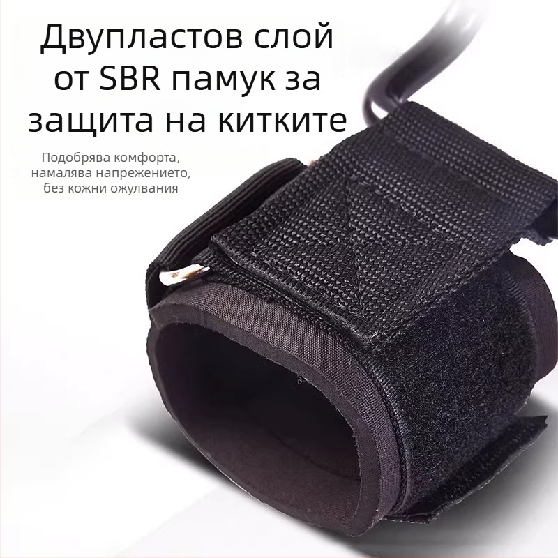 Кука за подтягване за висяща щанга — метален протектор за китка, за възрастни, фитнес и мъртва тяга