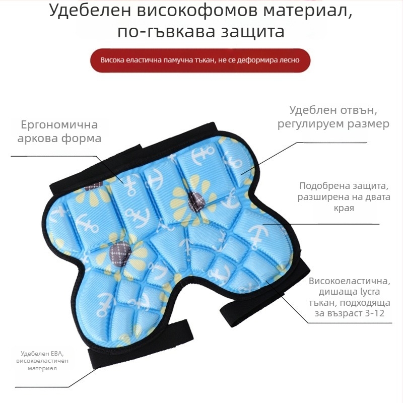 Защитни подложки за ханша за ролери за деца – гъбен материал, модел tb-0828, защита на китката