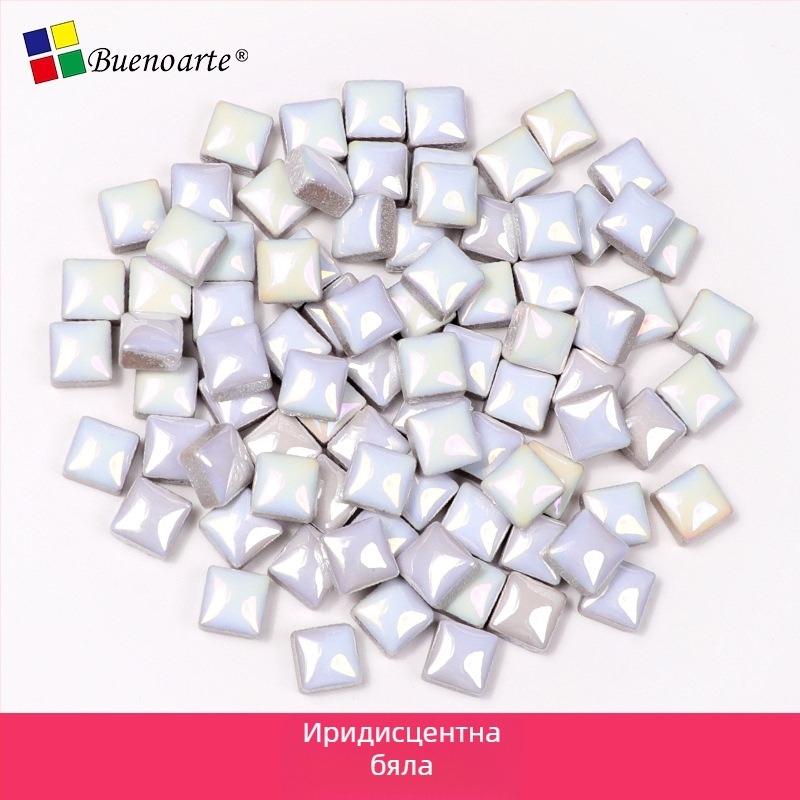 DIY керамична мозайка – ръчно производство, неравни форми, глазирана повърхност, мозаична техника