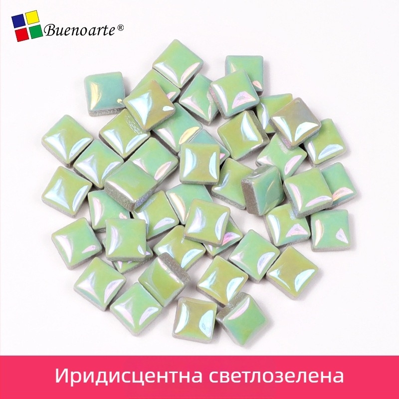 DIY керамична мозайка – ръчно производство, неравни форми, глазирана повърхност, мозаична техника