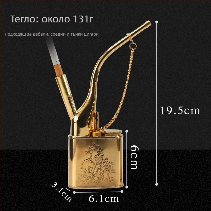 Водно наргило Forten, медено тяло, двуфункционално, стил: нов китайски стил (Марка: Forten • Материал: мед • Стил: нов китайски стил • Функция: двуфункционално)