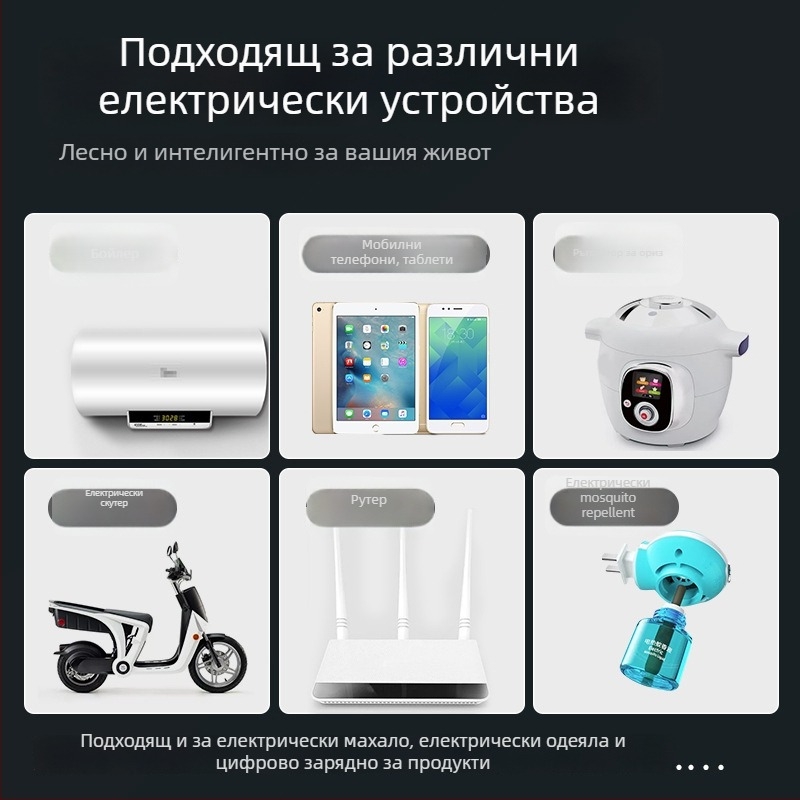 Pinhe Умна таймерна контактна розетка с функция за обратно отброяване и CCC-сертификация и защита от презареждане за зареждане на електрически автомобил и мобилен телефон