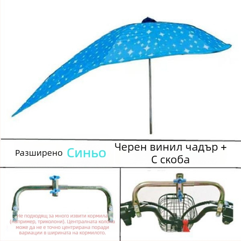 Отделяща се UV-защитна козирка за електрически превозни средства – слънчево и дъждовно убежище (UPF > 50)