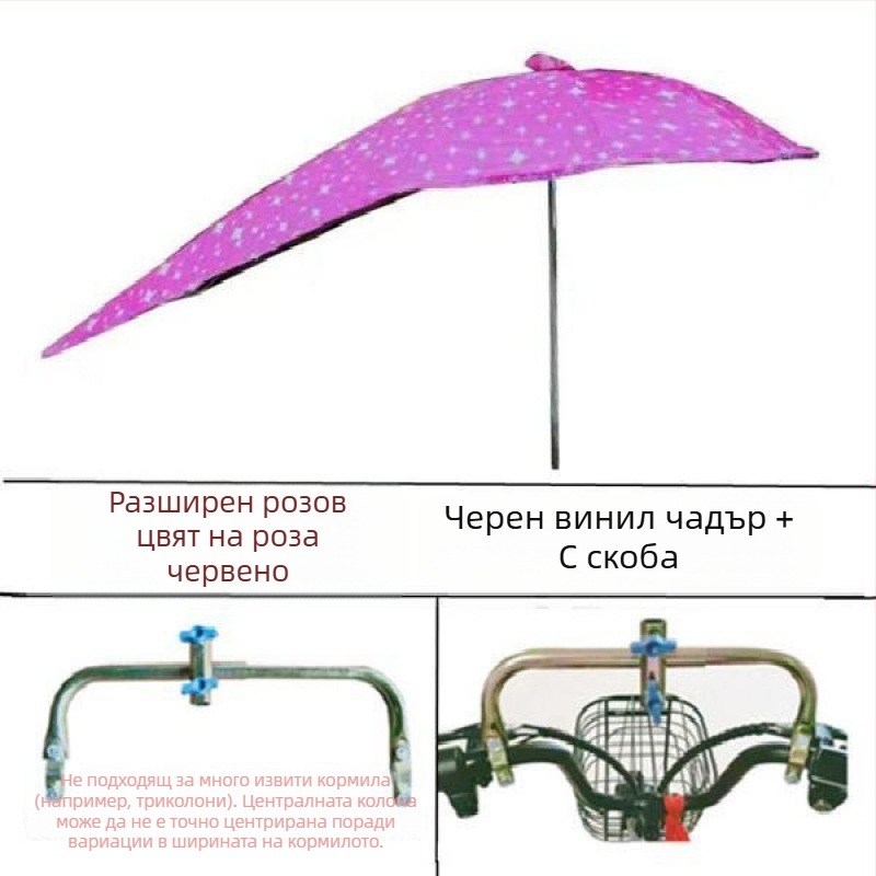 Отделяща се UV-защитна козирка за електрически превозни средства – слънчево и дъждовно убежище (UPF > 50)