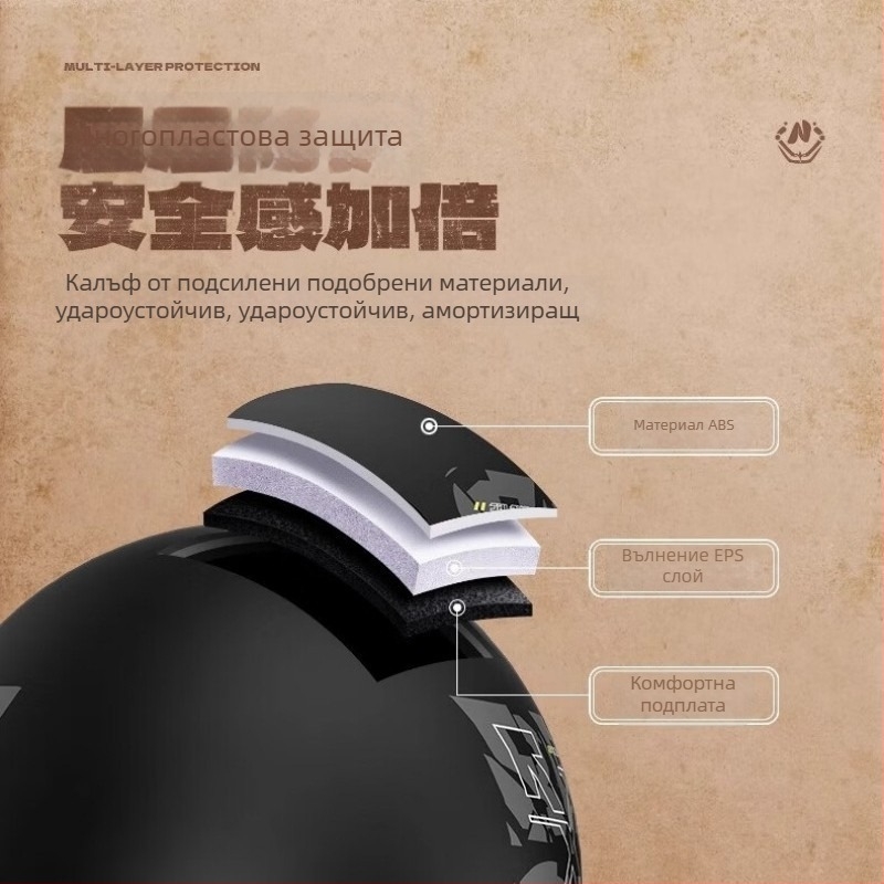 3/4 шлем за езда за електрически превозни средства – ABS, Mei'an MA009, унисекс