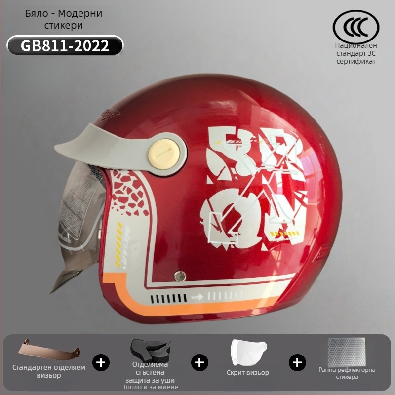 3/4 шлем за езда за електрически превозни средства – ABS, Mei'an MA009, унисекс